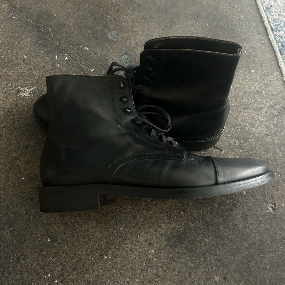 To Boot New York Black Deerskin Boots (Men’s) Size 10